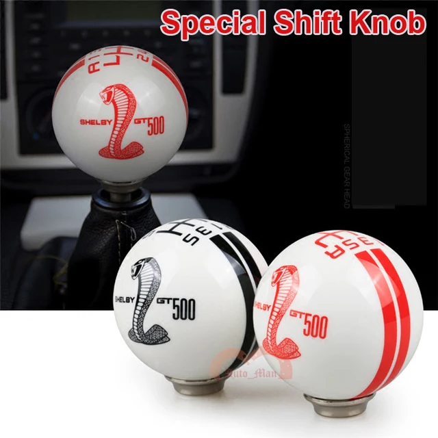 Black/Red Cobra Resin Manual Auto Car Shift Knob for Ford Mustang