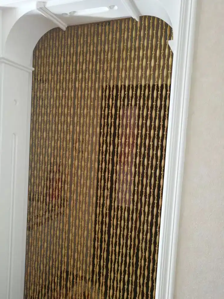 Lotus Wood Bead Curtain Gourd Hanging Door Curtain Household