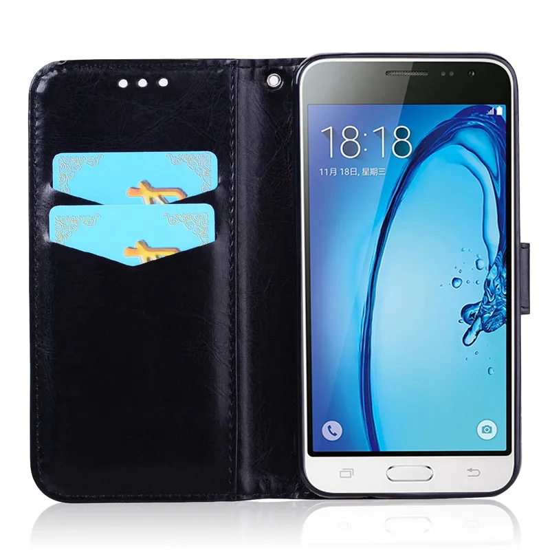 Чехол для телефона Samsung Galaxy J3 J320F, силиконовый чехол-бампер для Samsung J3 6, кожаный флип-чехол для Samsung J3