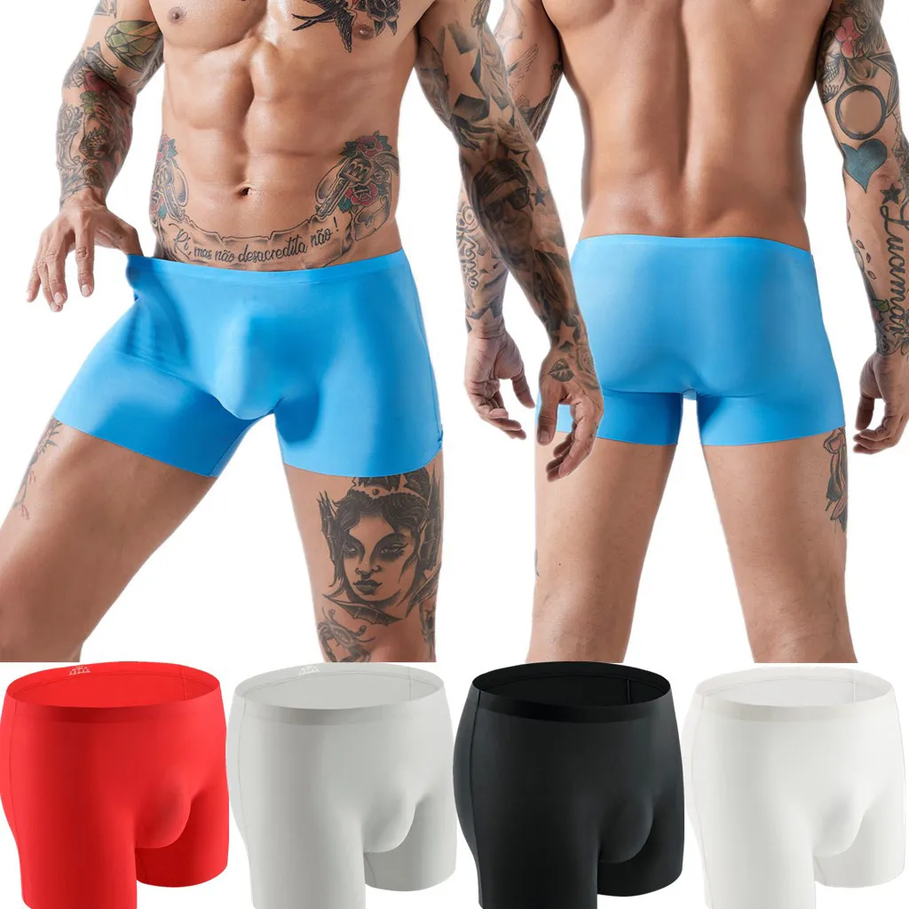 

JAYCOSIN Men Underwear Solid Sexy Soft Seamless Breathable Boxers Shorts Underwear Male Pouch Underpants Hot April29 P30