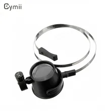 Cymii Самая низкая цена ювелирные изделия Led подсветкой 15X глаз ручки Луп- голова ремень Лупа часовщиков ремонт часов инструмент