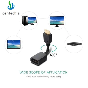 

Centechia Adjustable HDMI Male to HDMI female HD cable for Computer/HDTV/Laptop/Projector in audio video Cable Adapter Converter