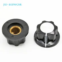 10 шт./лот A01 бакелитовая ручка 20MMxH11. 5 мм монтажное отверстие 6 мм для поворотного потенциометра и энкодера и поворотного переключателя