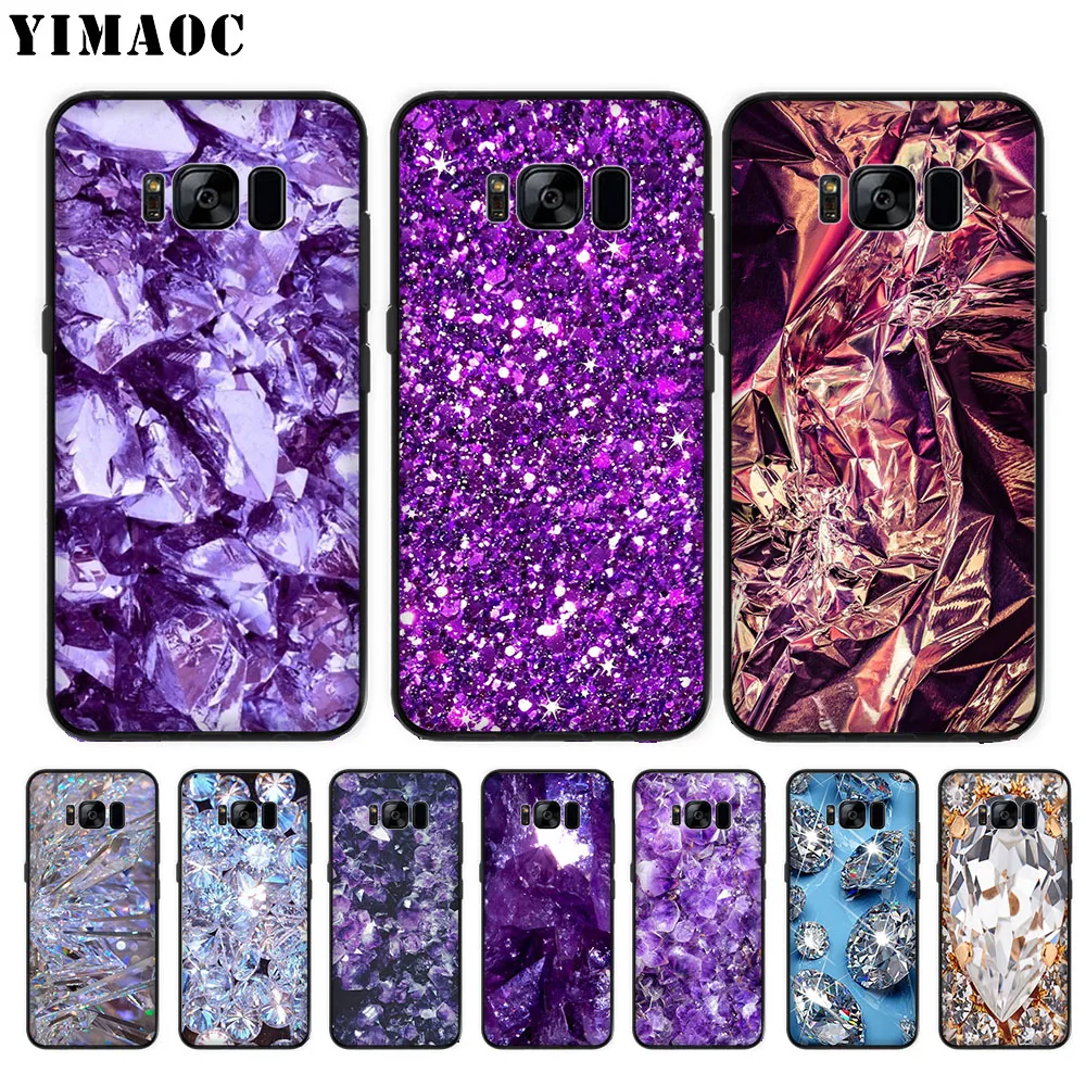 

YIMAOC Diamond Pieces pattern Soft Case for Samsung Galaxy S10 Plus S10e S6 S7 Edge S8 S9 Plus J6 M10 M20 M30