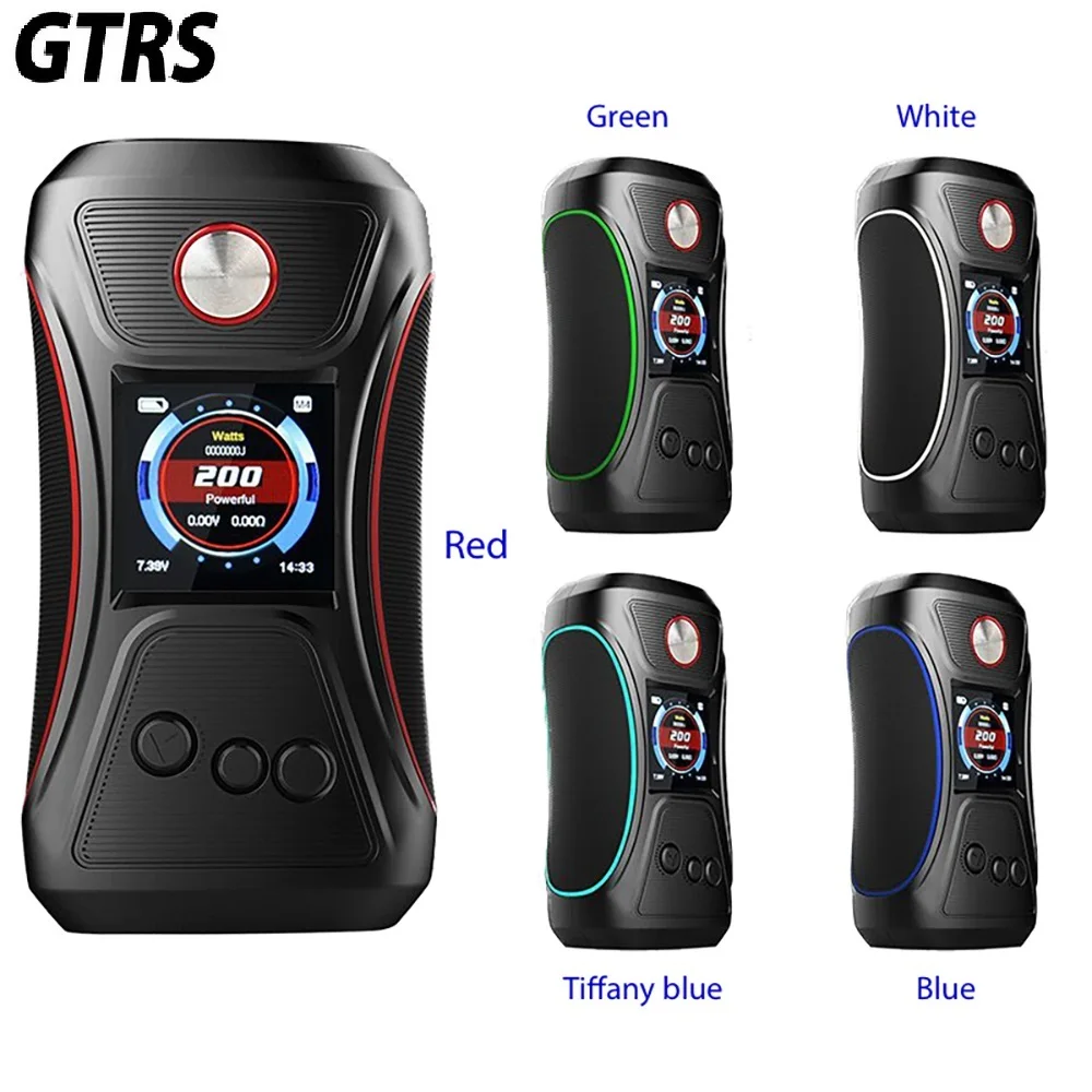 

Hot Sell Vape Box Mod 200W GTRS VBOY 200 TC MOD w/ SX500 Chip Max 200W Output No 18650 Battery Box Mod E-Cig Vape Mod Version 2