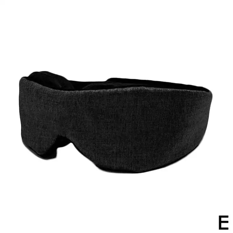 3D тени для век маска для сна из пены с эффектом памяти дышащая мягкая маска для сна для путешествий Регулируемая маска для сна с повязкой на глаза инструменты - Цвет: E No Elastic band