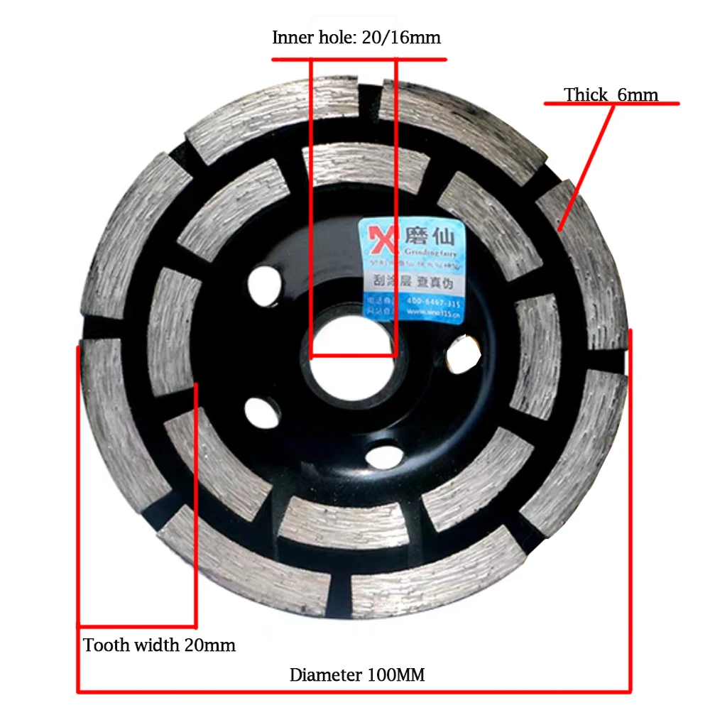 1 шт. алмазный шлифовальный диск диаметром 100 мм шлифовка в форме чаши чашка бетон гранит камень керамика Высокое качество шлифовальный круг