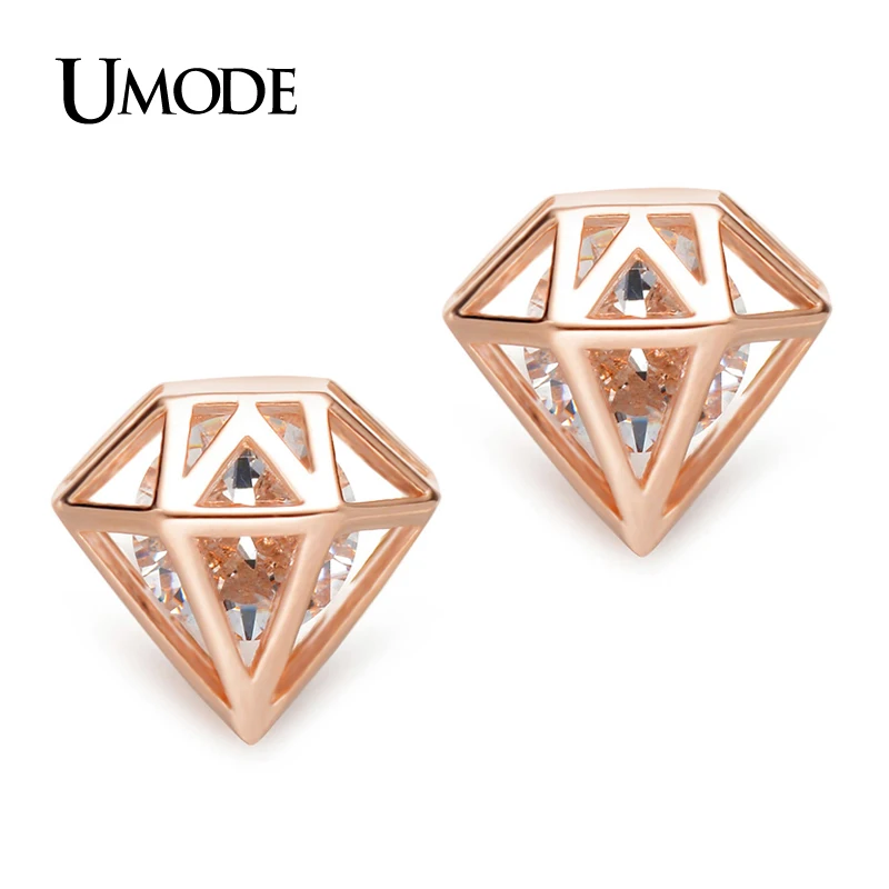UMODE Brand Crystal Stud Earring For Women Jewelry Fashion Boucle D'Oreille Femme Christmas Gifts Bijouterie Hot Sale AUE0253B
