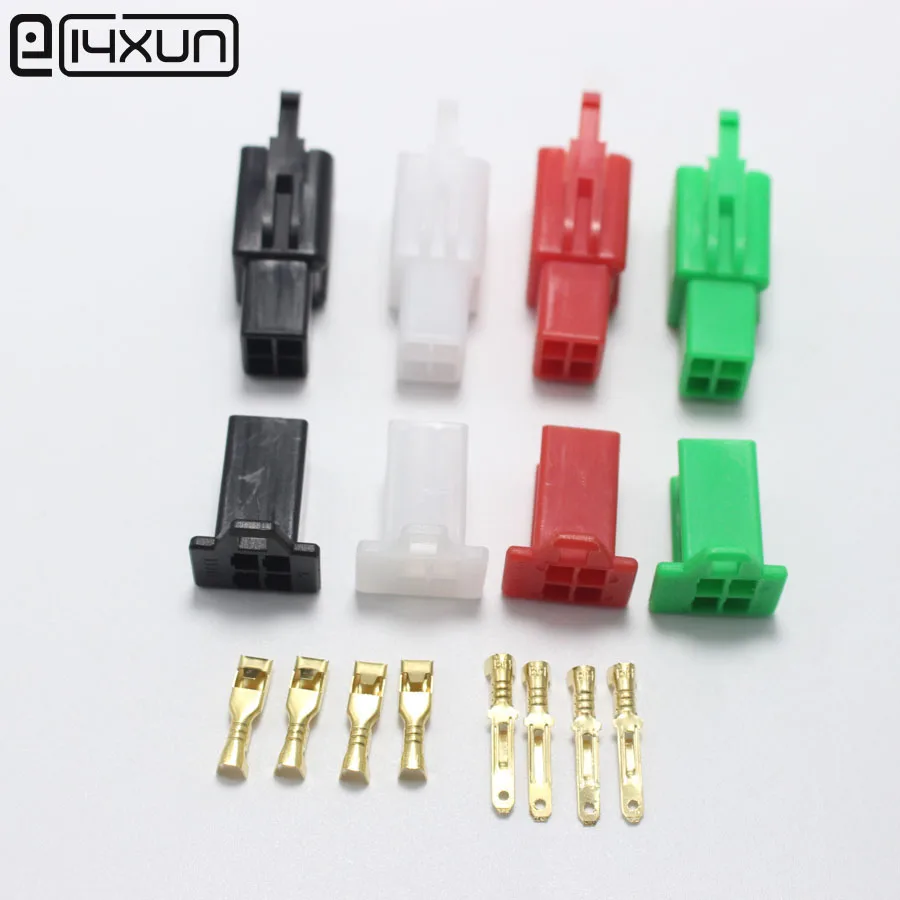 10sets 2.8mm 4Pin Car Electrical Connector Kits 4P Male Female Socket
