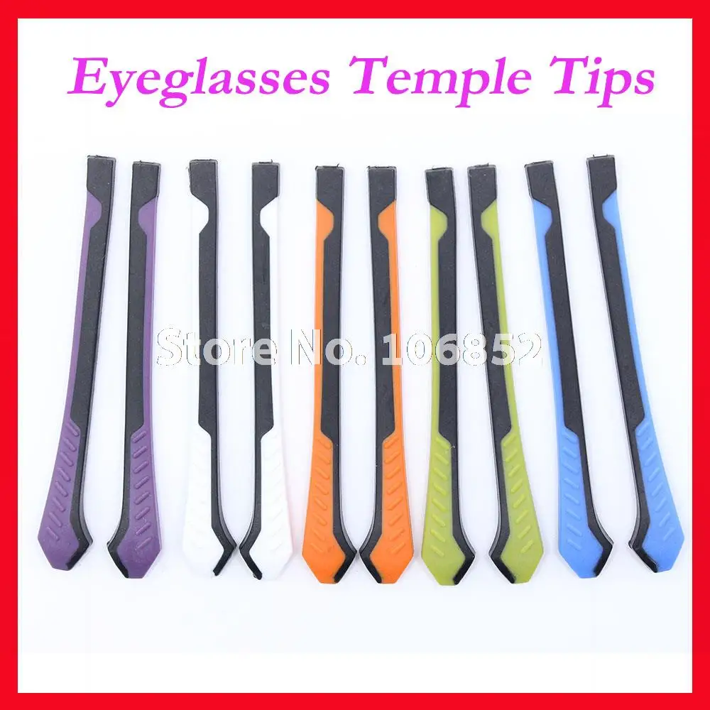 

ET-003 Double Colors Anti Slip Eyeglasses Glasses Temple Tips Accessories For Optical Frame Temples