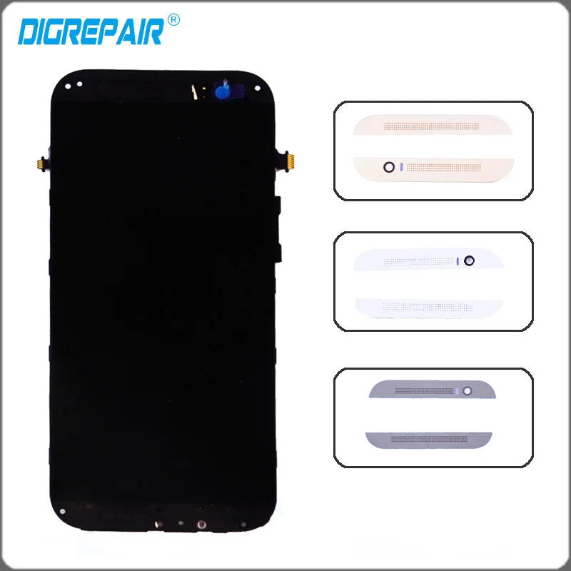 

For HTC One M8 LCD Display Touch Screen Panel Digitizer with Bezel frame full Assembly Assembly Replacement Parts Front Galss