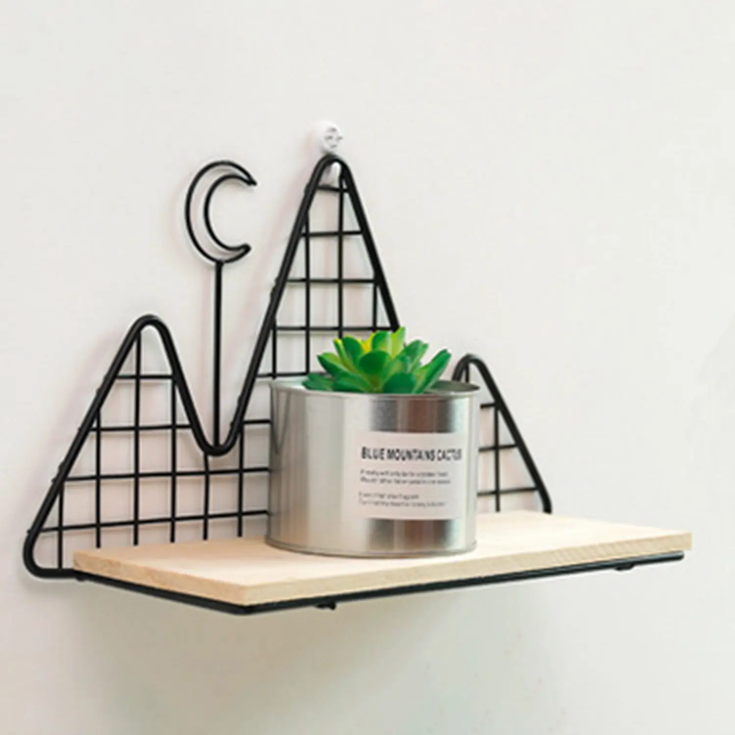 Nordic ins style room ornament geometric wrought iron wall bedroom