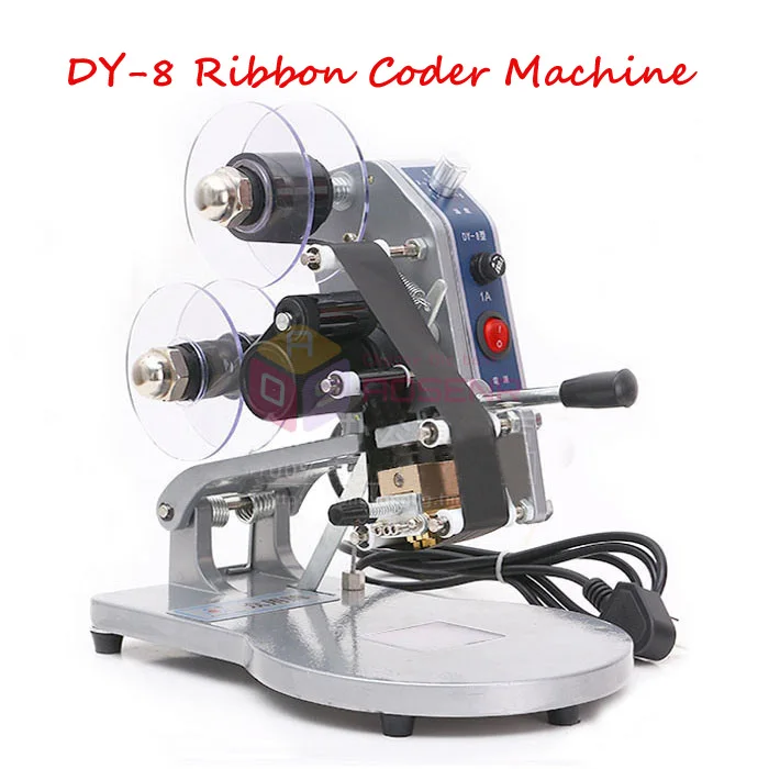 Срок годности машина 220 В ручной горячий принтер для тиснения фольгой инструменты термальная лента дата машина для печати кода DY-8