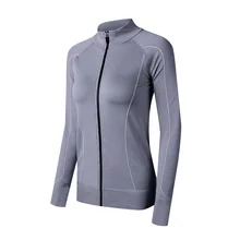 Йога Топы Для женщин Йога Спортивная рубашка с длинным рукавом быстросохнущая бег трусцой спортивные топы Фитнес тренировки Спортивная одежда Для женщин