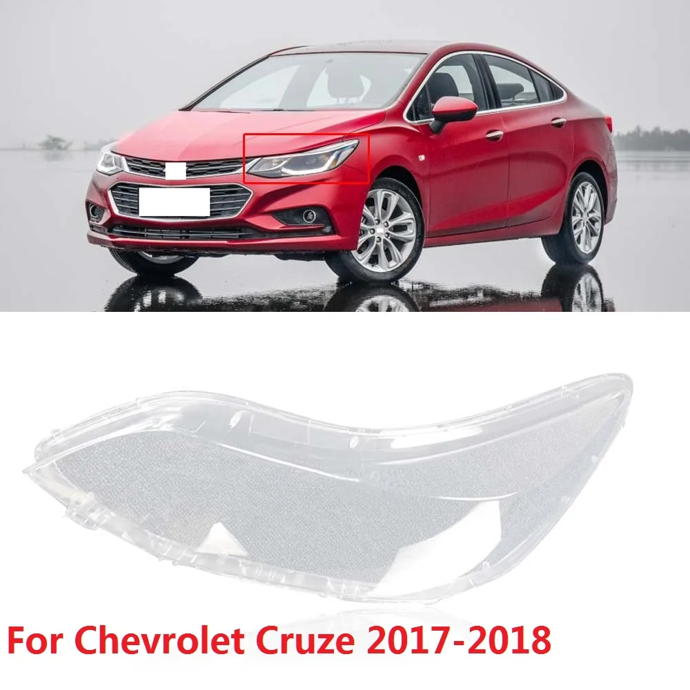 

CAPQX 1PCS For Chevrolet Cruze 2017-2018 Front Headlamp Lampshade Headlight Waterproof Bright Lamp cover Shade Head light Shell