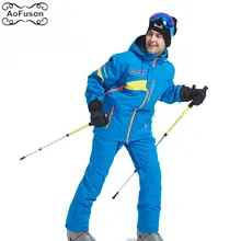 Сноуборд Лыжный костюм куртка и брюки теплый дышащий водонепроницаемый Зимний Лыжный мужской комплект высокого качества брюки пальто куртка