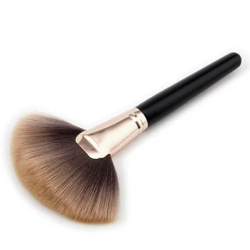 

Professional 1pc Soft Makeup Large Fan Brush 19cm Loose Powder Foundation Beauty Make Up Tool Big Fan Cosmetics Brushes T01028