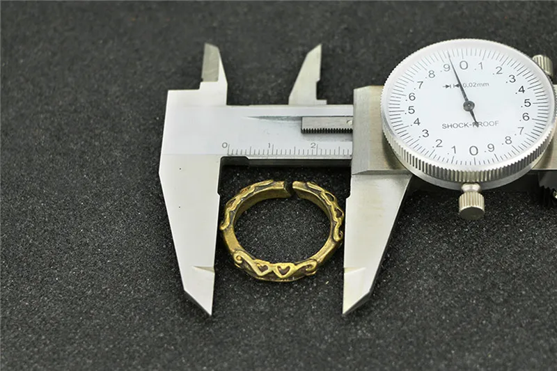 Brass Vintage  Pattern Key Rings (12)