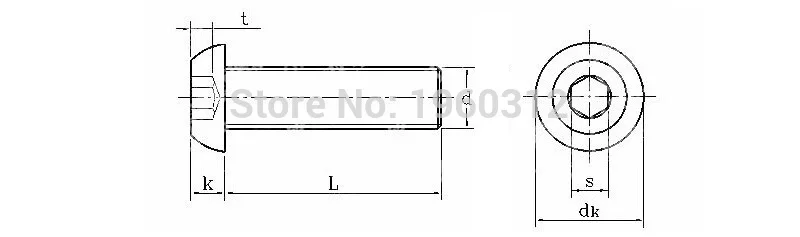 5-50 шт. ISO7380 M2 M2.5 M3 M4 M5 M6 M8 304 A2-70 из нержавеющей стали или черного 10,9 класса с шестигранной головкой