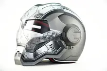 Бесплатная доставка верхней ABS Masei War Machine матовый серый мужские IRONMAN железный человек шлем мотоциклетный шлем половина шлем с открытым лицом шлем