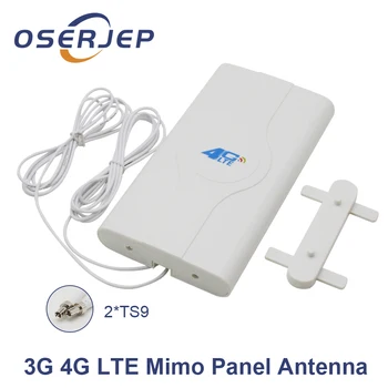

700-2600mhz 3g 4g Lte External Booster Panel Antenna 4G LTE MIMO 2X CRC9 Connector + 2M/3M/5M For 3g 4g Huawei Router Modem