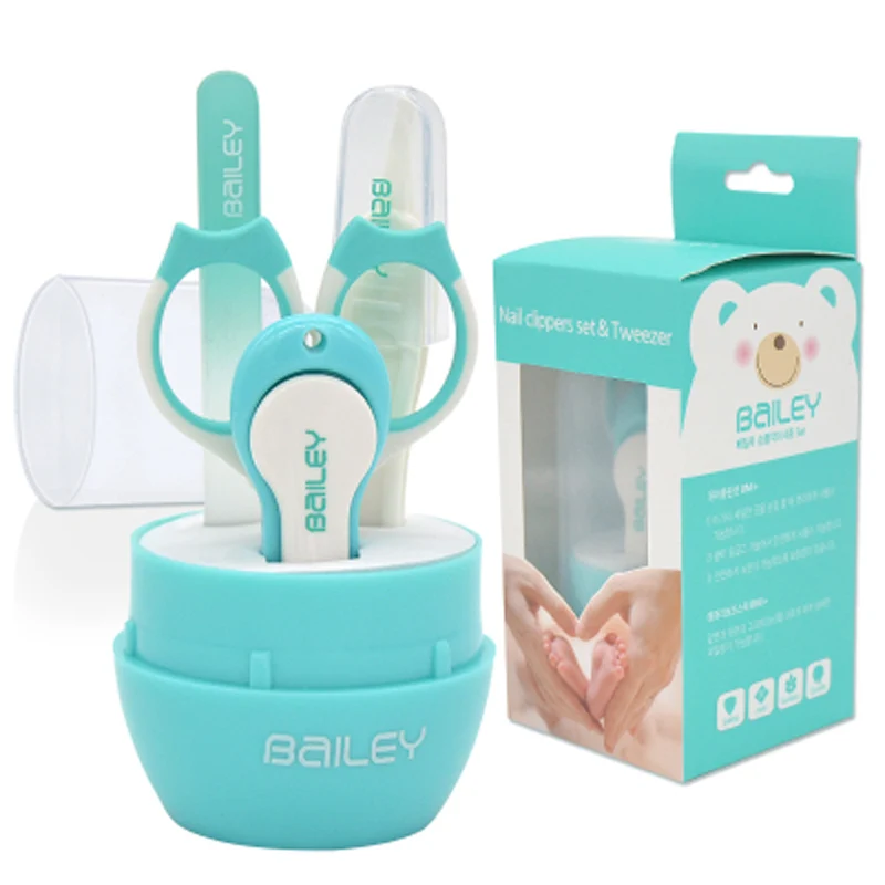 Baby Nail Scissors Set Lovely Nail Clippers Trimmer Newborn Baby Clipper Safety Scissors Care Suit Care Products