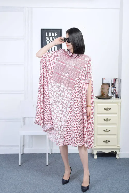 De D'été Fashion Designer Manches Femmes Col Casua Turn Qualité Manteau 2019 Midi Blanc Nouveau down Bohême Lâche Robe Haute Rouge E5wYxqF1