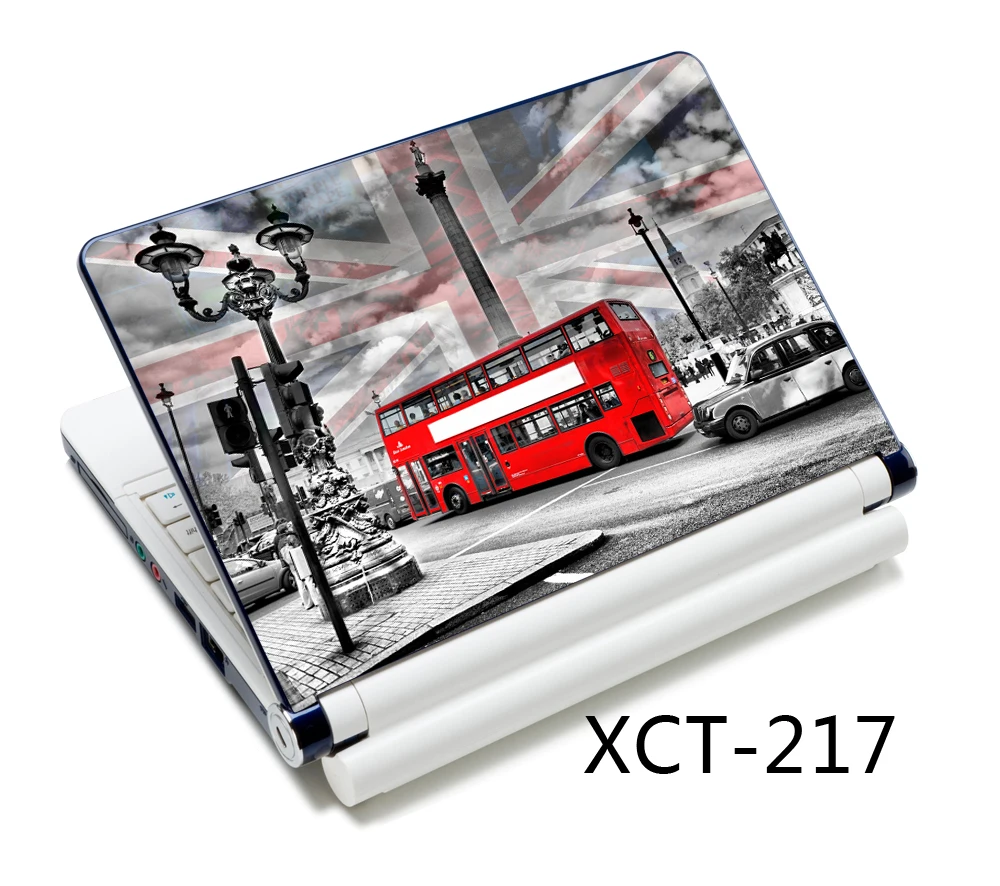 

London Bus Flag Decal laptop sticker 13 15 14 13.3 15.6 inch laptop skin for lenovo/acer/asus computer