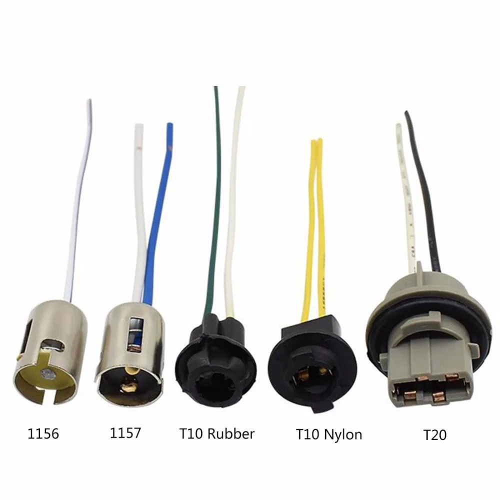 1PC LED T10/T20/1156/1157 Bulb Socket Car Lamp Lights Socket Extension