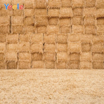 

Yeele Haystack Field Harvest Hay Summer Wheat Stalk Photography Backgrounds Customized Photographic Backdrops for Photo Studio