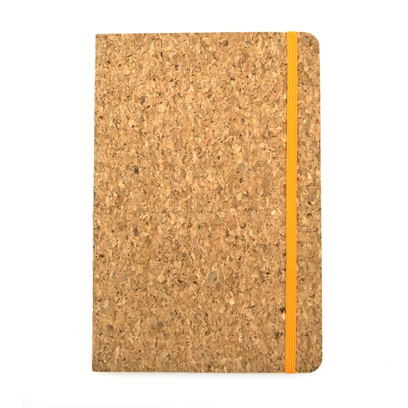 

A5 Cork Wood Notebook Check Notebook Vintage Phellem Diary Journals Agenda Planner Kraft Notebook Fitted Elastic Band Closure