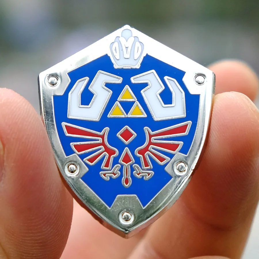 

The Legend of Zelda ocarina of time Twilight Princess logo Alloy Badge pins Cosplay Collection Gift