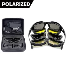 Neue Daisy C5 Polarisierte Armee Brille, Military Sonnenbrille 4 Objektiv Kit, männer Krieg Spiel Tactical Outdoor Sports Set von 9