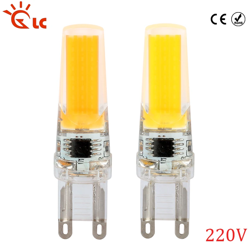 LED G9 COB 3W 220V lamp dimmable bulb Replace for Chandelier Crystal Lamp Spotlight Warm Cold White | Освещение