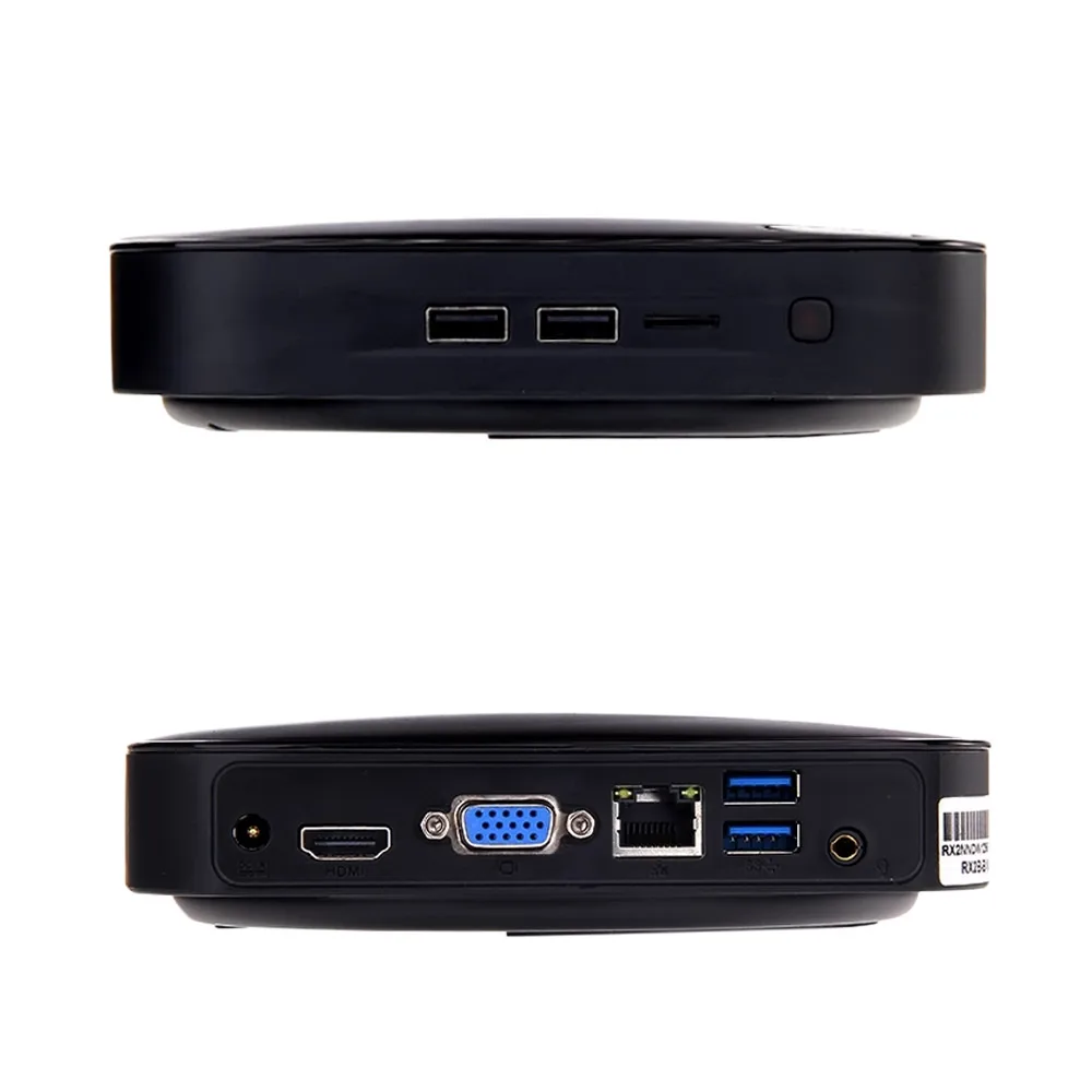 Vorke V1 плюс Windows 10 Mini PC ТВ Box Intel Apollo Lake J3455 2 3 ГГц 4 ГБ Оперативная память 64 SSD 802.11AC