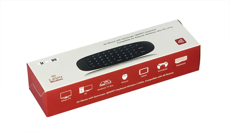 C120 Fly Air mouse Mini 2,4 ГГц Беспроводная клавиатура Русский/Английский ручной пульт дистанционного управления с гироскопом для Smart tv BOX/мини-ПК