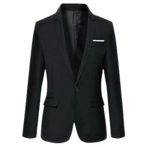 Mens Korean slim fit fashion cotton blazer Suit Jacket black blue plus size M to 3XL Male blazers Mens Coat Mens Korean slim fit fashion cotton blazer Suit Jacket black blue plus size M to 3XL Male blazers Mens Coat