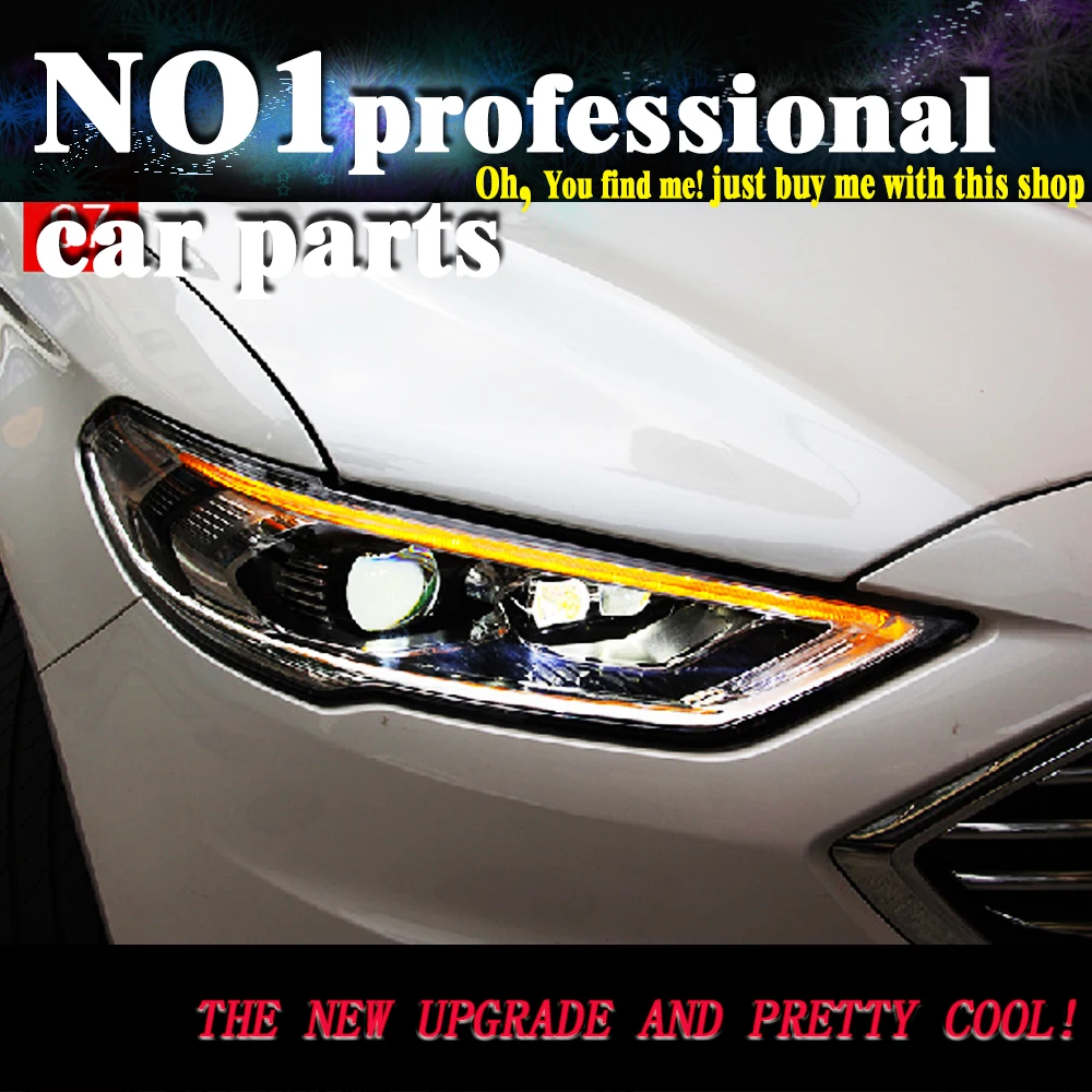 OUMIAO Car Styling for Ford Mondeo 2017 Headlights fusion LED Headlight