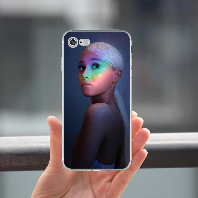 Ciciber Ariana Grande AG радужные мягкие ТПУ чехлы для телефонов, чехол для IPhone 11 Pro Max XR XS Max 6 6S 7 8 Plus 5S SE X Fundas Capa