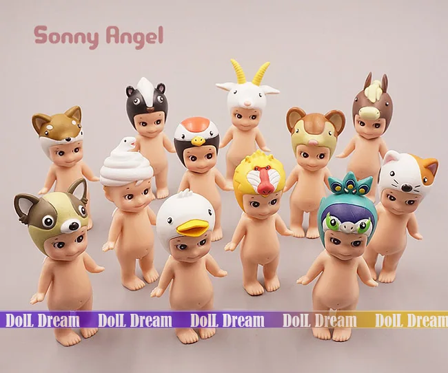 12 шт./лот ПВХ 7 5 см sonny angel фигурку редких животных Амур Ангел куклы серии штучной