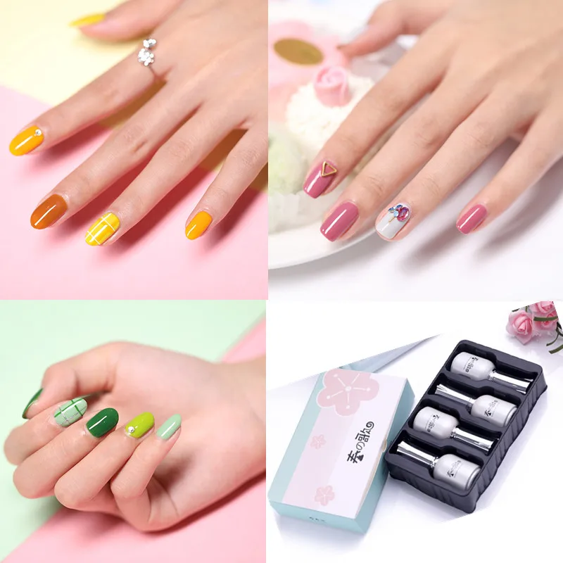 Harunouta 4 шт./лот Цвет серии UV Гель-лак Soak Off Nail Art Набор длительный блеск Led гель Наборы лаков Гибридный лак