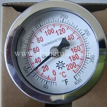 0-200C WSS " промышленный задний биметаллический термометр
