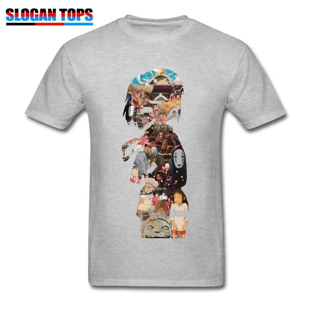 Short Sleeve Tops T Shirt O Neck 100% Cotton Fabric Men T Shirts Spirited 6033 Printed On Tops & Tees Special Wholesale Spirited 6033 grey