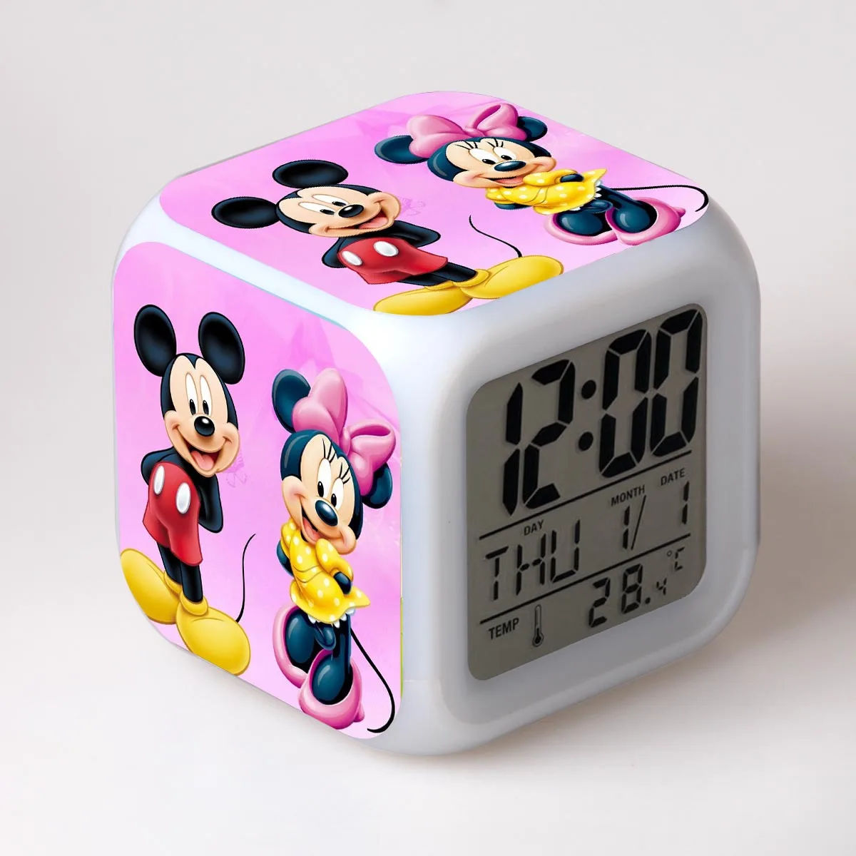 Детский будильник игрушка цифровые часы электронные Reloj Despertador мультфильм Микки светодиодные часы для вечеринки подарок на день рождения стол Reveil Wekker - Цвет: 20