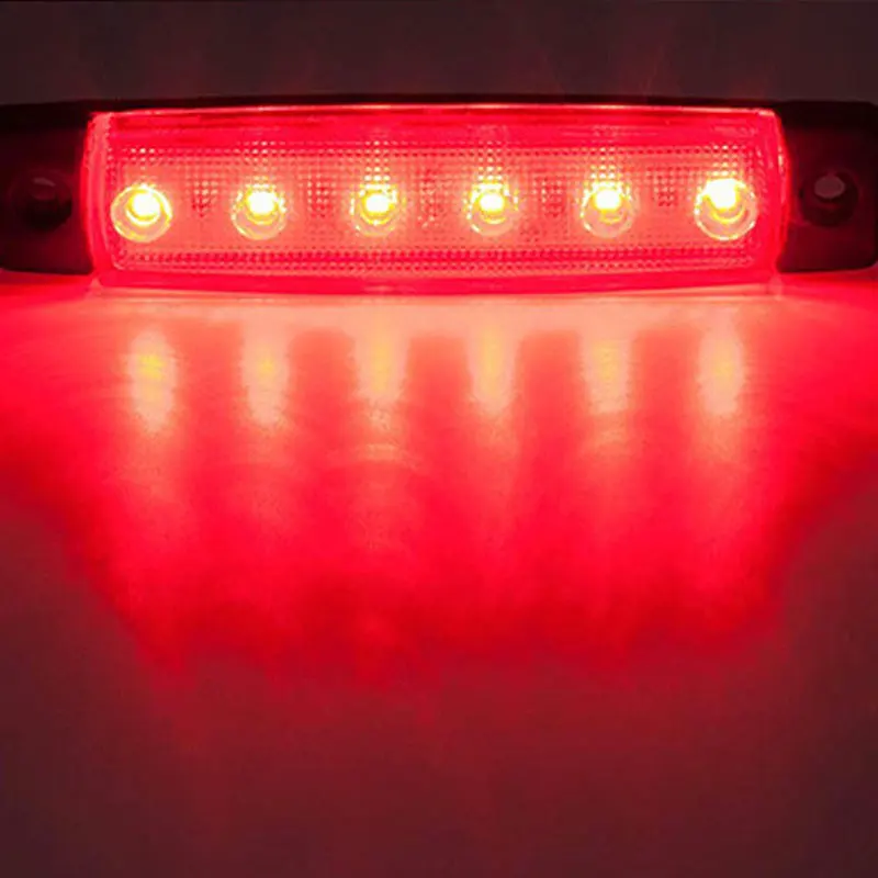 30 шт. 12/24 в LED красный + белый желтый грузовик прицеп пикап боковые маркер
