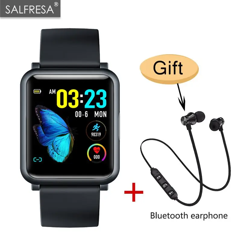 H9 ЭКГ + PPG монитор HR кровяное давление Smartwatch IP67 Водонепроницаемый SALRESA спортивные