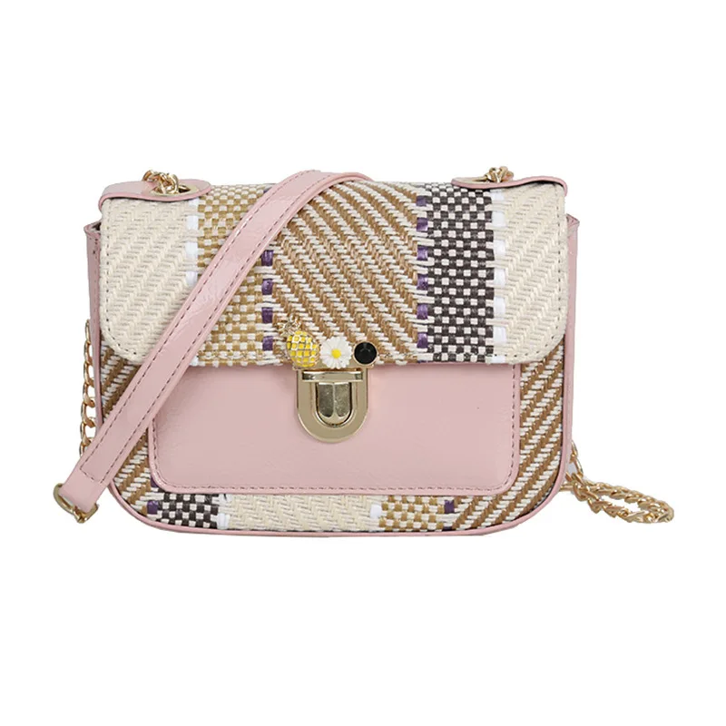 

TTOU Women Flap Straw Handbag Female Summer Rattan Bag Handmade Woven Shoulder Bags Ladies Casual Beach Handbags Bolsas
