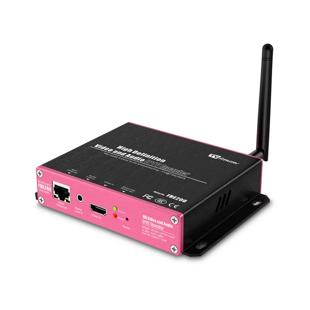 FMUSER FBE200-H.265wifi H.265 H.264 RTMP HDMI кодер IPTV H264 с HLS HTTP RTSP UDP просмотр в режиме реального