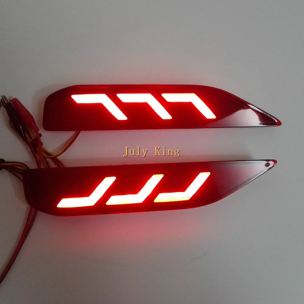 July King светодиодный светильник направляющий задний бампер тормозной светильник s+ Ночной светильник для вождения s DRL чехол для Mitsubishi Xpander Sport+, 1 пара/лот