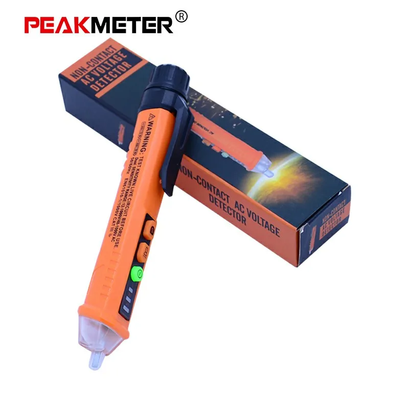PEAKMETER PM8909 VS PM8908C бесконтактный Тестер ручка 12 1000 В/48 В переменного тока детекторы